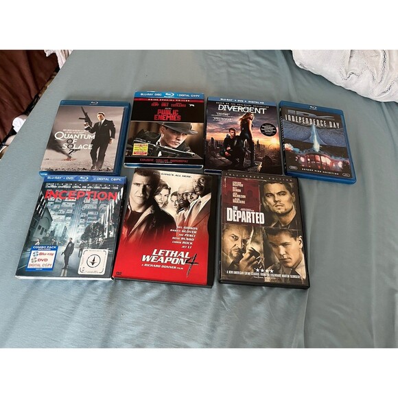 Lot of 7 Action Movies On Blu-ray/ DVD (The Departed, Lethal Weapon 4, & More!) - Picture 2 of 16